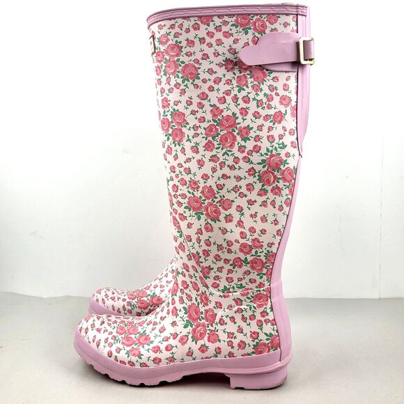 Hunter Love Shack Fancy xBoot Original Tall Rain Boot Floral size 9M - Picture 2 of 15